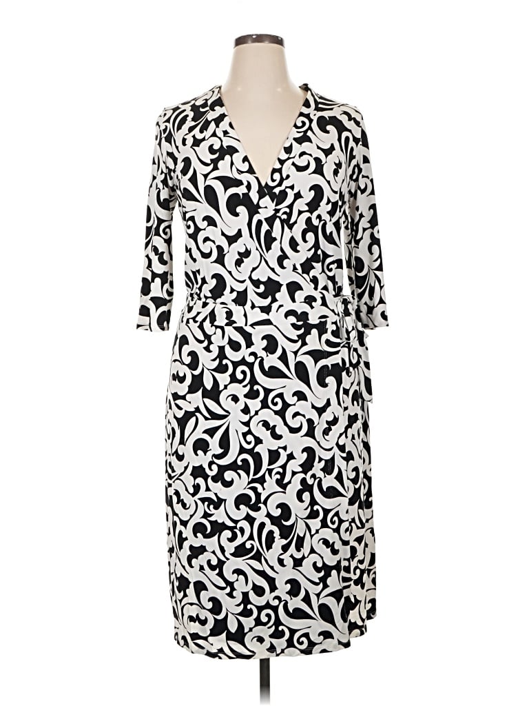 Pre-owned Bisou Bisou Casual Dress In Ivory