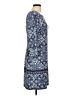 Apt. 9 Print Blue Casual Dress Size L - photo 4