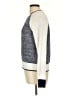 Joie 100% Cotton Color Block Ivory Blue Pullover Sweater Size L - photo 5