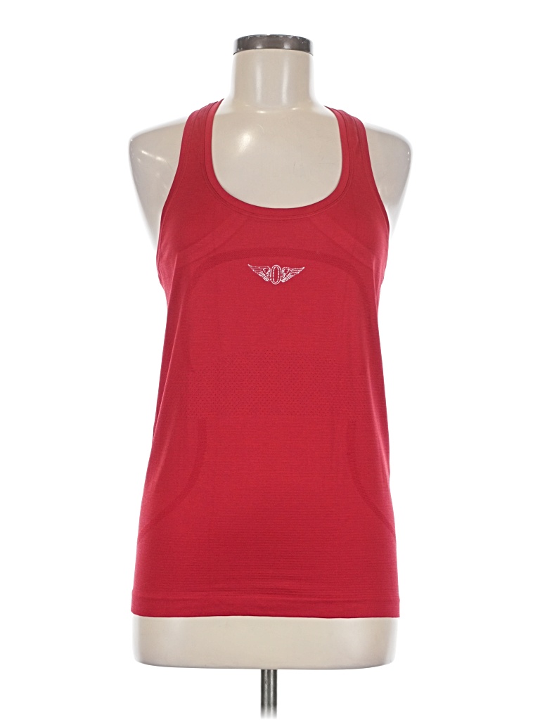 Pre-owned Lululemon Athletica Active Tank Top In Red