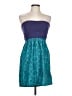 Roxy Paisley Teal Cocktail Dress Size L - photo 1