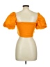 Zara Orange Short Sleeve Top Size L - photo 2