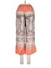 E by Eloise Paisley Orange Casual Pants Size M - photo 2