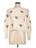 Splendid Hearts Ivory Pullover Sweater Size L - photo 1