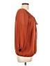 Max Studio 100% Polyester Orange 3/4 Sleeve Blouse Size L - photo 4