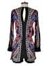 Jealous Tomato Paisley Black Romper Size S - photo 2