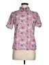 Jil Sander Print Pink Short Sleeve Blouse Size M (estimated) - photo 1