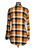 Passport 100% Rayon Plaid Orange Long Sleeve Button-Down Shirt Size M - photo 2