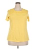 Basic Editions Yellow Short Sleeve T-Shirt Size XXL - photo 1