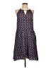 Unbranded 100% Polyester Print Blue Casual Dress Size S - photo 1