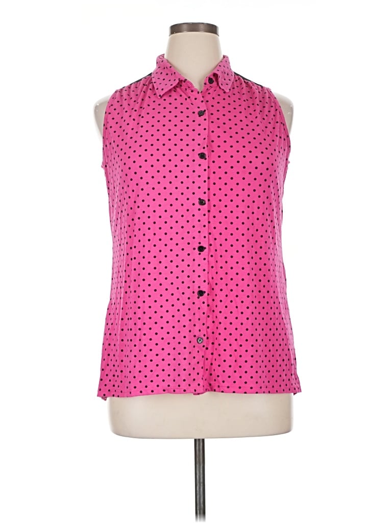 Pre-owned French Laundry Sleeveless Blouse In Pink