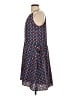 Unbranded 100% Polyester Print Blue Casual Dress Size S - photo 5