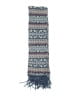 Aris 100% Acrylic Aztec Or Tribal Print Fair Isle Blue Scarf One size - photo 2