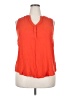 Torrid 100% Rayon Orange Sleeveless Blouse Size 2X Plus (2) - photo 1
