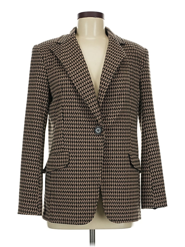 Pre-owned Max Studio Blazer Jacket In Brown