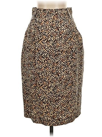 Linda Allard Ellen Tracy Silk Skirt (view 1)
