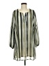 Entro 100% Polyester Stripes Green Casual Dress Size M - photo 1