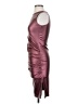 Shein Metallic Burgundy Cocktail Dress Size 2 - photo 5