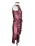 Shein Metallic Burgundy Cocktail Dress Size 2 - photo 4