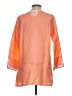 Barbara Gerwit 100% Linen Orange 3/4 Sleeve Blouse Size S - photo 2