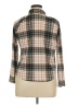 No Comment Plaid Brown Long Sleeve Blouse Size XL - photo 2
