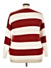 Fashion Nova 100% Acrylic Stripes Red Pullover Sweater Size 2X - photo 2