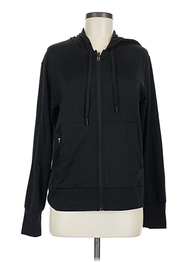 Pre-owned Quince Long Sleeve T-shirt In Black