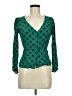 J.Crew 100% Viscose Green 3/4 Sleeve Blouse Size 0 - photo 1