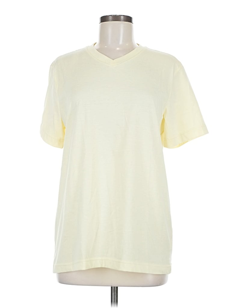Pre-owned George Short Sleeve T-shirt In Yellow
