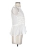 Double Zero 100% Polyester White Sleeveless Blouse Size S - photo 4