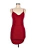 Assorted Brands Solid Red Cocktail Dress Size M - photo 1