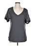 Merokeety 100% Polyester Gray Short Sleeve Top Size L - photo 1
