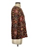 Equipment 100% Silk Brown Long Sleeve Silk Top Size XS - photo 4