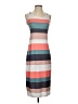 Unbranded 100% Polyester Stripes Gray Tan Casual Dress Size S - photo 1