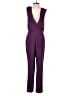 Tocca 100% Silk Solid Purple Jumpsuit Size 2 - photo 2