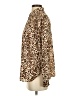Banana Republic 100% Polyester Animal Print Brown Long Sleeve Blouse Size S - photo 5