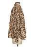 Banana Republic 100% Polyester Animal Print Brown Long Sleeve Blouse Size S - photo 4