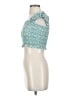 Goodnight Macaroon Teal Short Sleeve Top Size S - photo 5