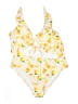 Shein Print Yellow One Piece Swimsuit Size 4X - photo 1