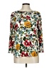Van Heusen Floral Ivory 3/4 Sleeve Blouse Size L - photo 1