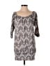 Lux 100% Polyester Gray 3/4 Sleeve Blouse Size M - photo 1