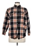 Billabong Plaid Brown Long Sleeve Button-Down Shirt Size M - photo 1