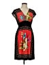En Focus Studio Print Red Cocktail Dress Size 6 - photo 1
