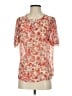 Chenault 100% Polyester Orange Short Sleeve Blouse Size XS - photo 1
