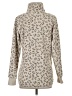 Green Tea Animal Print Tan Turtleneck Sweater Size S - photo 2
