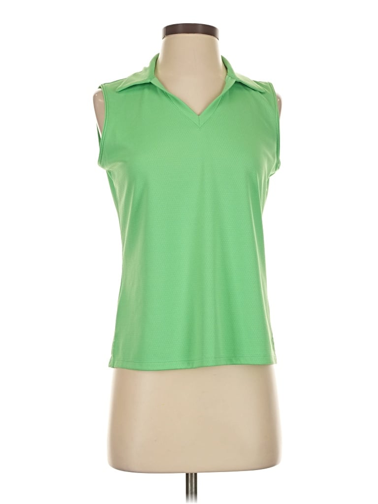 Pre-owned Lady Hagen Sleeveless Blouse In Green