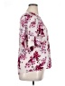 Elle 100% Polyester Floral Pink Short Sleeve Blouse Size XL - photo 4