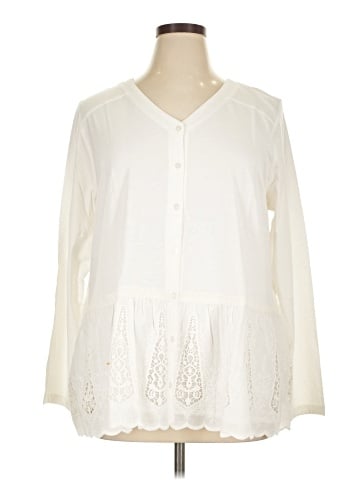 Logo Layers Long Sleeve Blouse (view 1)
