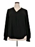Unbranded 100% Polyester Black Long Sleeve Blouse Size 2X - photo 1