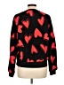 Shein 100% Polyester Hearts Black Pullover Sweater Size 12 - photo 2